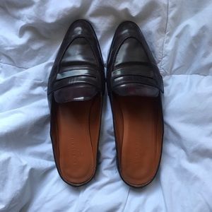 Everlane The Modern Penny Loafer Mule in Wine